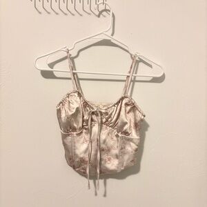 Satin Pale Pink Corset